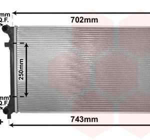 Radiator racire motor VW CADDY IV microbus (SAB, SAJ) 1.6 benzina 110 cai VAN WEZEL 58002205
