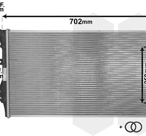 Radiator racire motor VW CADDY ALLTRACK Autoutilitara/limuzina spatioasa (SAA) 1.4 TSI benzina 125 cai VAN WEZEL 58002206