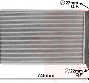 Radiator racire motor VW GOLF VI (5K1) 1.4 TSI benzina 122 cai VAN WEZEL 58002295