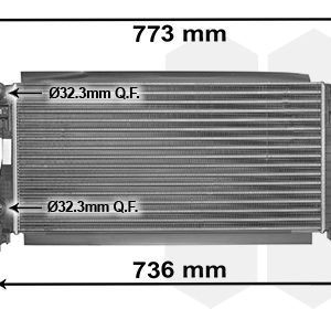 Radiator racire motor VW GOLF VII (5G1, BQ1, BE1, BE2) 1.2 TSI benzina 86 cai VAN WEZEL 58002340