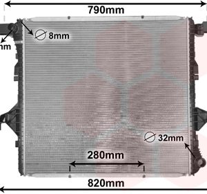 Radiator racire motor VW AMAROK (2HA, 2HB, S1B, S6B, S7A, S7B) 2.0 BiTDI 4motion diesel 180 cai VAN WEZEL 58002363