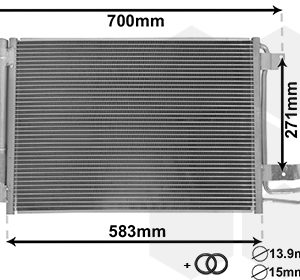 Condensator climatizare VW GOLF VI Variant (AJ5) 2.0 TFSI benzina 200 cai VAN WEZEL 58005209
