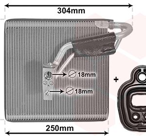 Evaporator aer conditionat VW GOLF VII (5G1, BQ1, BE1, BE2) 1.0 TSI benzina 115 cai VAN WEZEL 5800V387