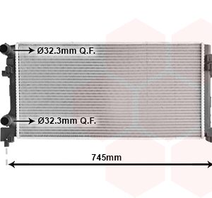 Radiator racire motor VW GOLF VII (5G1, BQ1, BE1, BE2) 1.2 TSI benzina 86 cai VAN WEZEL 58012340