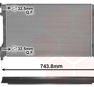 Radiator racire motor VW GOLF VII (5G1, BQ1, BE1, BE2) 1.6 benzina 110 cai VAN WEZEL 58012711
