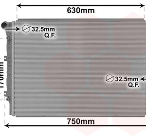 Radiator racire motor VW CADDY IV Autoutilitara/limuzina spatioasa (SAA, SAH) 2.0 TDI diesel 102 cai VAN WEZEL 58012713