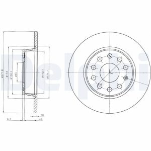 Disc frana VW CADDY ALLTRACK microbus (SAB) 2.0 TDI 4motion diesel 140 cai DELPHI BG4324C