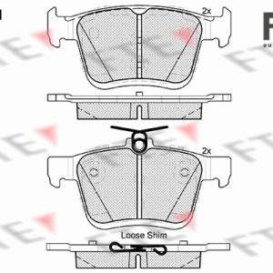 Placute frana VW GOLF ALLTRACK VII Variant (BA5, BV5) 1.8 TSI 4motion benzina 180 cai FTE 9010676