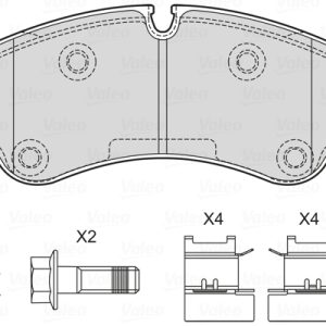 Placute frana VW CRAFTER caroserie (SY_, SX_) 2.0 TDI diesel 163 cai VALEO 601762