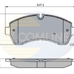 Placute frana VW CRAFTER 30-50 caroserie (2E_) 2.0 TDI diesel 142 cai COMLINE CBP01569