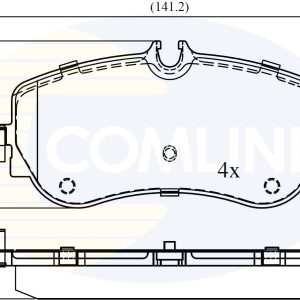 Placute frana VW AMAROK (2HA, 2HB, S1B, S6B, S7A, S7B) 3.0 TDI 4motion diesel 204 cai COMLINE CBP02387