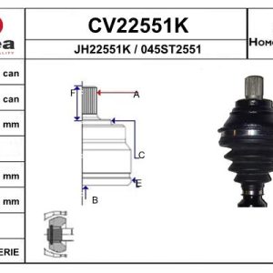 Cap planetara VW GOLF VI Van (5K1_) 2.0 TDi diesel 170 cai EAI CV22551K