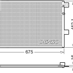 Condensator climatizare VW AMAROK (2HA, 2HB, S1B, S6B, S7A, S7B) 2.0 BiTDI diesel 163 cai DENSO DCN32065