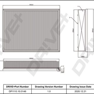 Filtru aer VW CRAFTER 30-50 caroserie (2E_) 2.5 TDI diesel 88 cai DRIVE DP1110.10.0146