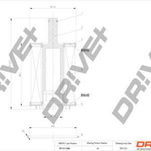 Filtru ulei VW GOLF VI (5K1) 2.0 TDI diesel 136 cai DRIVE DP1110.11.0063