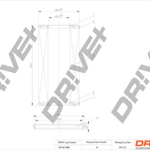 Filtru ulei VW GOLF VI (5K1) 2.0 R 4motion benzina 256 cai DRIVE DP1110.11.0078