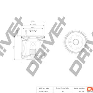 Filtru ulei VW GOLF SPORTSVAN VII (AM1, AN1) 1.4 TSI benzina 125 cai DRIVE DP1110.11.0130