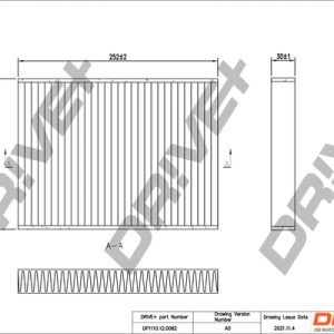 Filtru polen VW CADDY V Autoutilitara/limuzina spatioasa (SBA, SBH) 2.0 TDi BMT diesel 75 cai DRIVE DP1110.12.0082