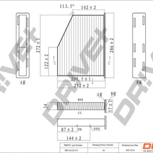 Filtru polen VW CADDY IV microbus (SAB, SAJ) 2.0 TDI diesel 140 cai DRIVE DP1110.12.0175