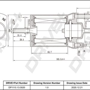Filtru combustibil VW CADDY ALLTRACK Autoutilitara/limuzina spatioasa (SAA) 1.4 TSI benzina 125 cai DRIVE DP1110.13.0020
