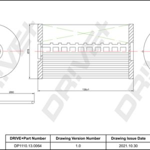 Filtru combustibil VW CADDY ALLTRACK microbus (SAB) 2.0 TDI diesel 102 cai DRIVE DP1110.13.0064