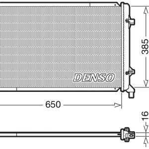 Radiator racire motor VW GOLF VI Variant (AJ5) 1.6 MultiFuel Benzina/Etanol 102 cai DENSO DRM02014
