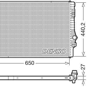 Radiator racire motor VW GOLF ALLTRACK VII Variant (BA5, BV5) 1.8 TSI 4motion benzina 180 cai DENSO DRM32049