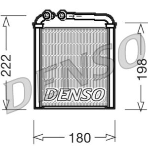 Schimbator caldura incalzire habitaclu VW GOLF VI (5K1) 1.2 TSI benzina 86 cai DENSO DRR32005