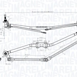 Legaturi stergator parbriz VW CRAFTER 30-35 bus (2E_) 2.5 TDI diesel 136 cai MAGNETI MARELLI 085570170010