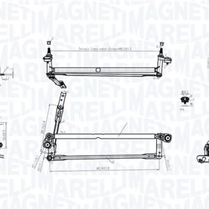 Legaturi stergator parbriz VW GOLF VI Variant (AJ5) 1.6 TDI diesel 105 cai MAGNETI MARELLI 085570177010