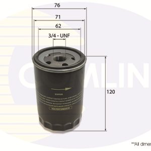 Filtru ulei VW GOLF VI (5K1) 1.6 BiFuel Benzina/Autogaz (GPL) 102 cai COMLINE EOF036