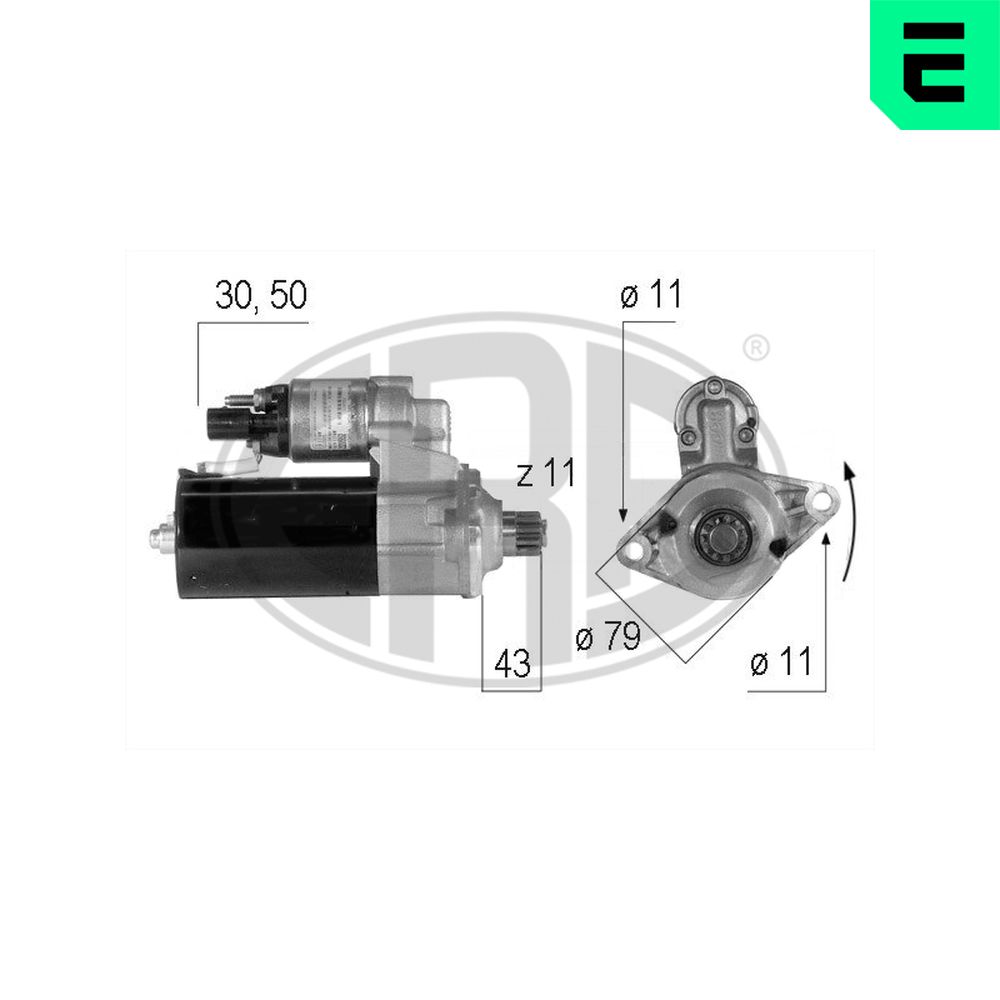 Electromotor VW GOLF VI (5K1) 2.0 TDI 4motion diesel 140 cai ERA 220552A