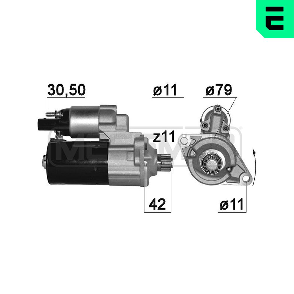 Electromotor VW ARTEON (3H7, 3H8) 2.0 TSI benzina 190 cai ERA 220886A