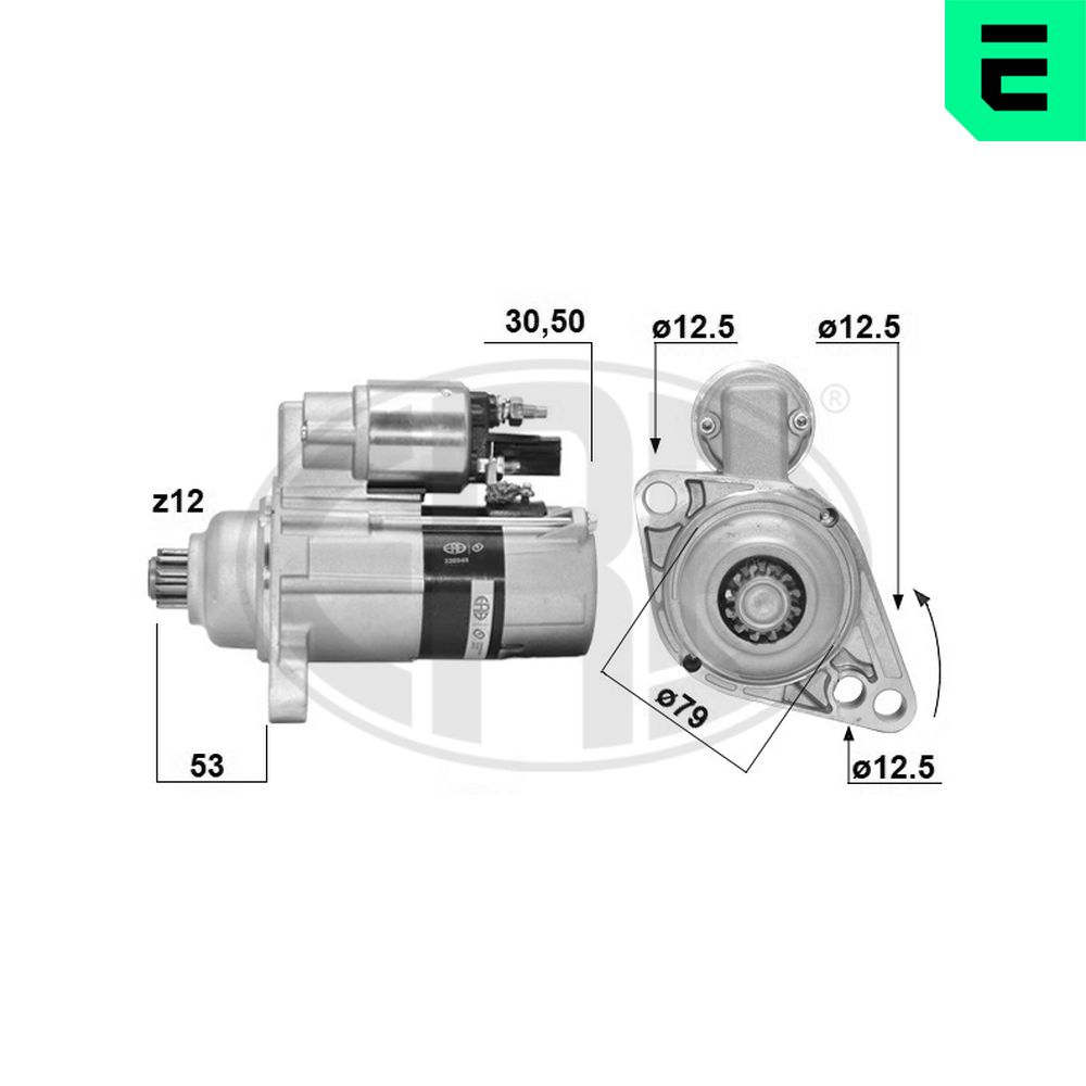 Electromotor VW GOLF VAN VII Variant (BA5) 1.6 TDi BlueMotion diesel 105 cai ERA 220948A