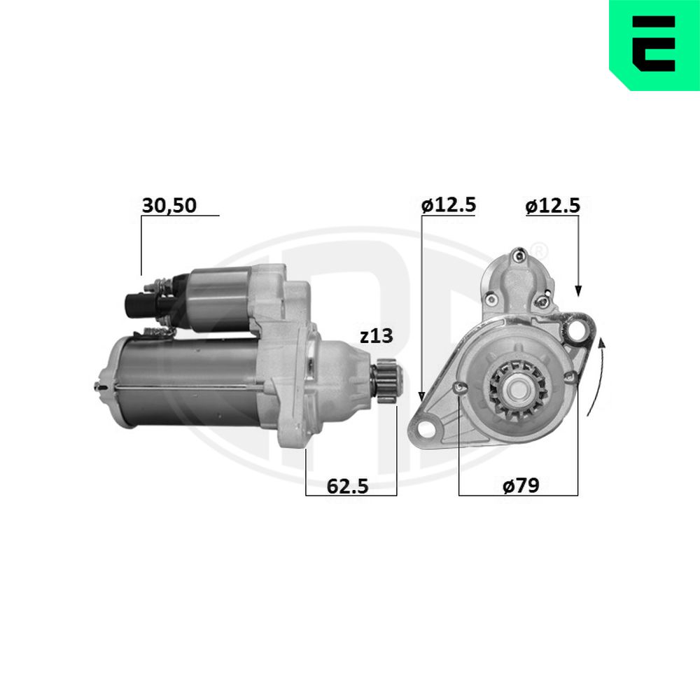 Electromotor VW GOLF VII (5G1, BQ1, BE1, BE2) 1.2 TSI benzina 105 cai ERA 221089A
