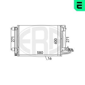 Condensator climatizare VW CADDY IV microbus (SAB, SAJ) 2.0 TDI diesel 102 cai ERA 667003