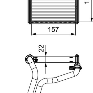 Schimbator caldura incalzire habitaclu VW GOLF VI Variant (AJ5) 2.0 TFSI benzina 200 cai VALEO 811536