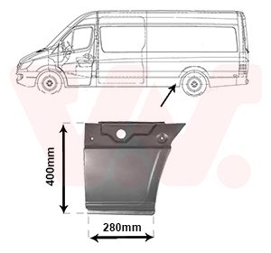Panou lateral VW CRAFTER 30-35 bus (2E_) 2.5 TDI diesel 109 cai VAN WEZEL 3077141