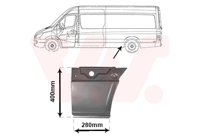 Panou lateral VW CRAFTER 30-35 bus (2E_) 2.0 TDI 4motion diesel 163 cai VAN WEZEL 3077141