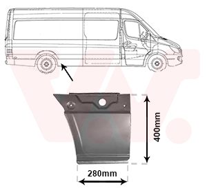 Panou lateral VW CRAFTER 30-35 bus (2E_) 2.5 TDI diesel 163 cai VAN WEZEL 3077142