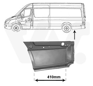 Panou lateral VW CRAFTER 30-50 caroserie (2E_) 2.0 TDI diesel 109 cai VAN WEZEL 3077143