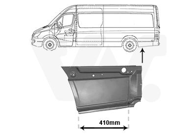 Panou lateral VW CRAFTER 30-35 bus (2E_) 2.5 TDI diesel 88 cai VAN WEZEL 3077143