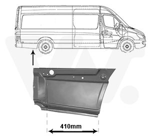 Panou lateral VW CRAFTER 30-35 bus (2E_) 2.5 TDI diesel 109 cai VAN WEZEL 3077144