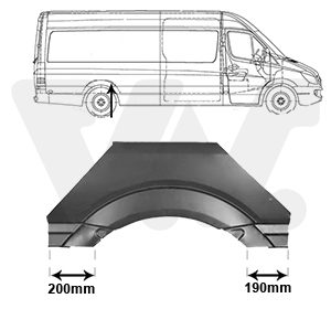 Panou lateral VW CRAFTER 30-50 caroserie (2E_) 2.0 TDI 4motion diesel 163 cai VAN WEZEL 3077146