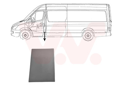 Elemente decorative / protectie panou lateral VW CRAFTER 30-50 caroserie (2E_) 2.0 TDI 4motion diesel 163 cai VAN WEZEL 3077415
