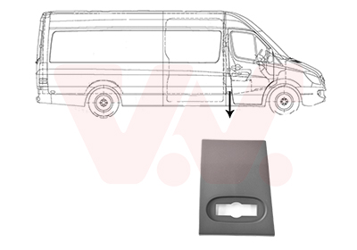 Elemente decorative / protectie panou lateral VW CRAFTER 30-50 caroserie (2E_) 2.5 TDI diesel 88 cai VAN WEZEL 3077418
