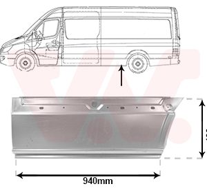 Panou lateral VW CRAFTER 30-35 bus (2E_) 2.0 TDI diesel 163 cai VAN WEZEL 3083141