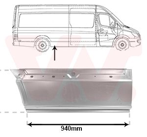 Panou lateral VW CRAFTER 30-35 bus (2E_) 2.5 TDI diesel 109 cai VAN WEZEL 3083142