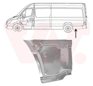 Panou lateral VW CRAFTER 30-50 caroserie (2E_) 2.5 TDI diesel 109 cai VAN WEZEL 3083143