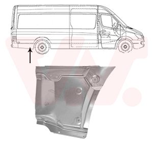 Panou lateral VW CRAFTER 30-50 caroserie (2E_) 2.5 TDI diesel 88 cai VAN WEZEL 3083144